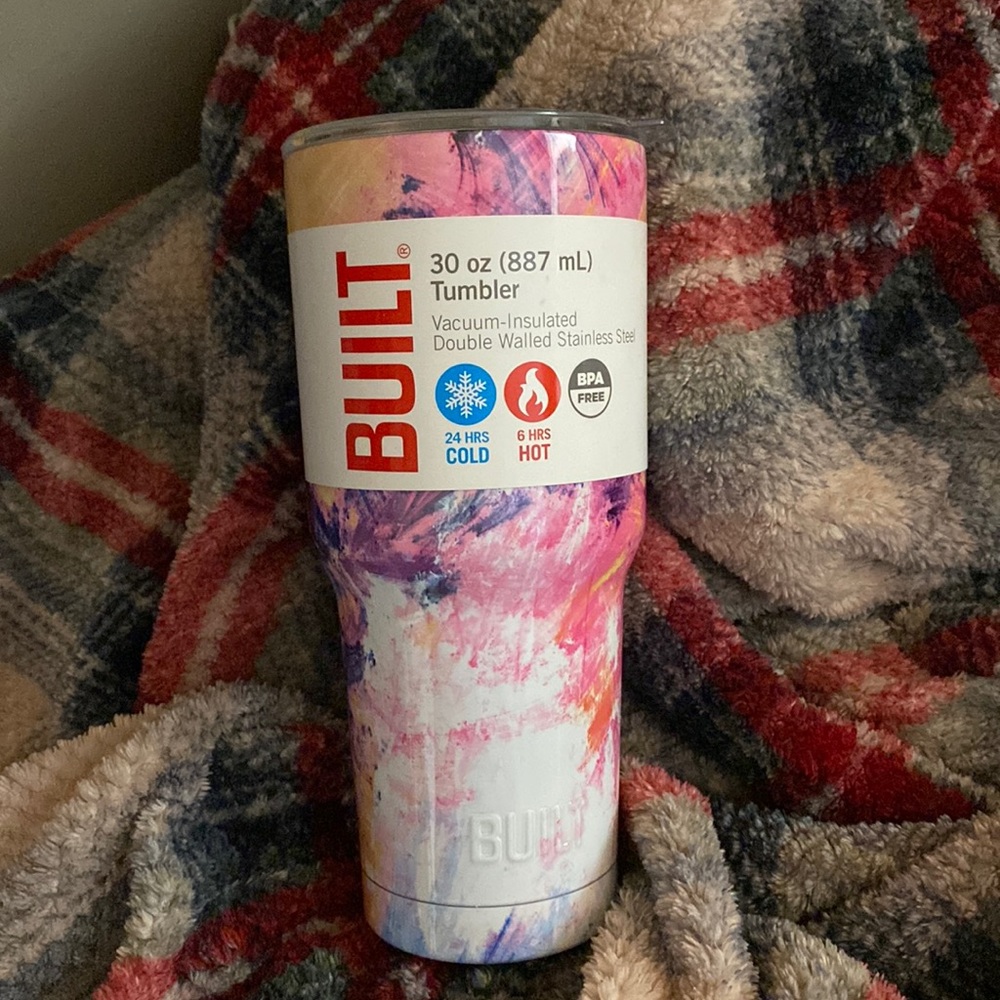 Tie dye stainless steel tumbler